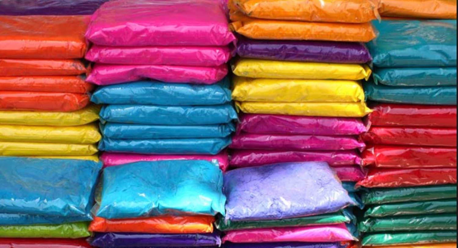 Premium Quality Holi Color Powder - CraZeeColors 100 Assorted Vibrant Holi Color Packets perfect for Marathon Races, Color run, Holi Color Party, Charity events, Color Wars, Color Theme Party