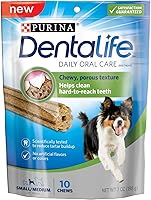 Vista 1 de Purina DentaLife Daily Oral Care - Golosinas para perros pequeñas/medianas, (4) bolsas de 10