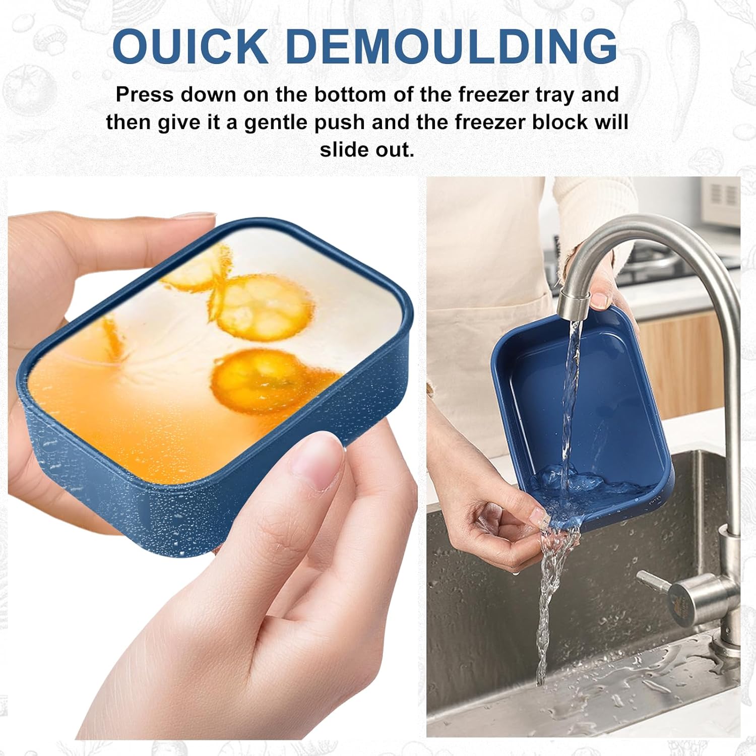 8 PCS 1 Cup Silicone Freezer Molds with Lid, Silicone Soup Freezer Molds Meal Prep Containers Reusable Food Preserving Tray Ice Trays for Soups Sauces Stews