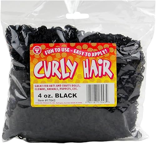 Miniatura 14 de Hygloss Cabello Rizado de Muñeca de 16 oz para Manualidades Surtido - Cabello Sintético Premium para Hacer Muñecas, Marionetas y Proyectos de Artes