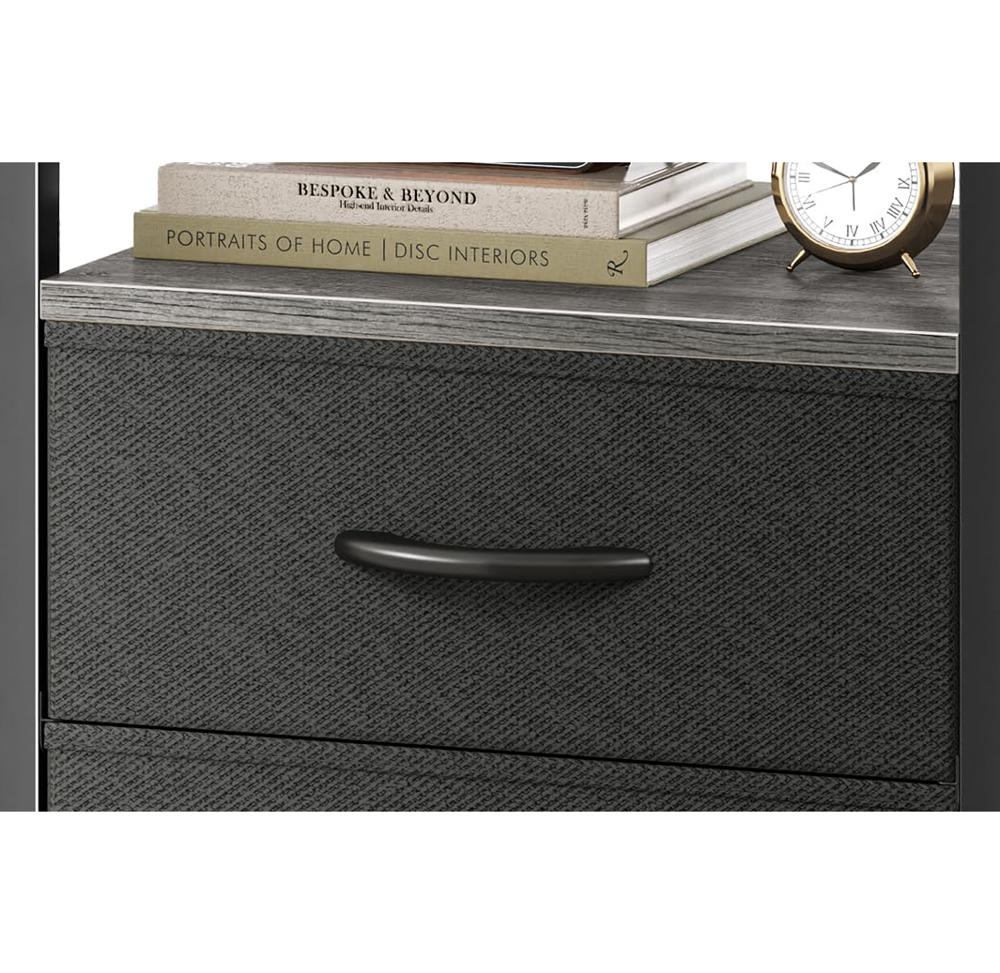 Amazon.com: Huuger Nightstand with Charging Station, Side Table