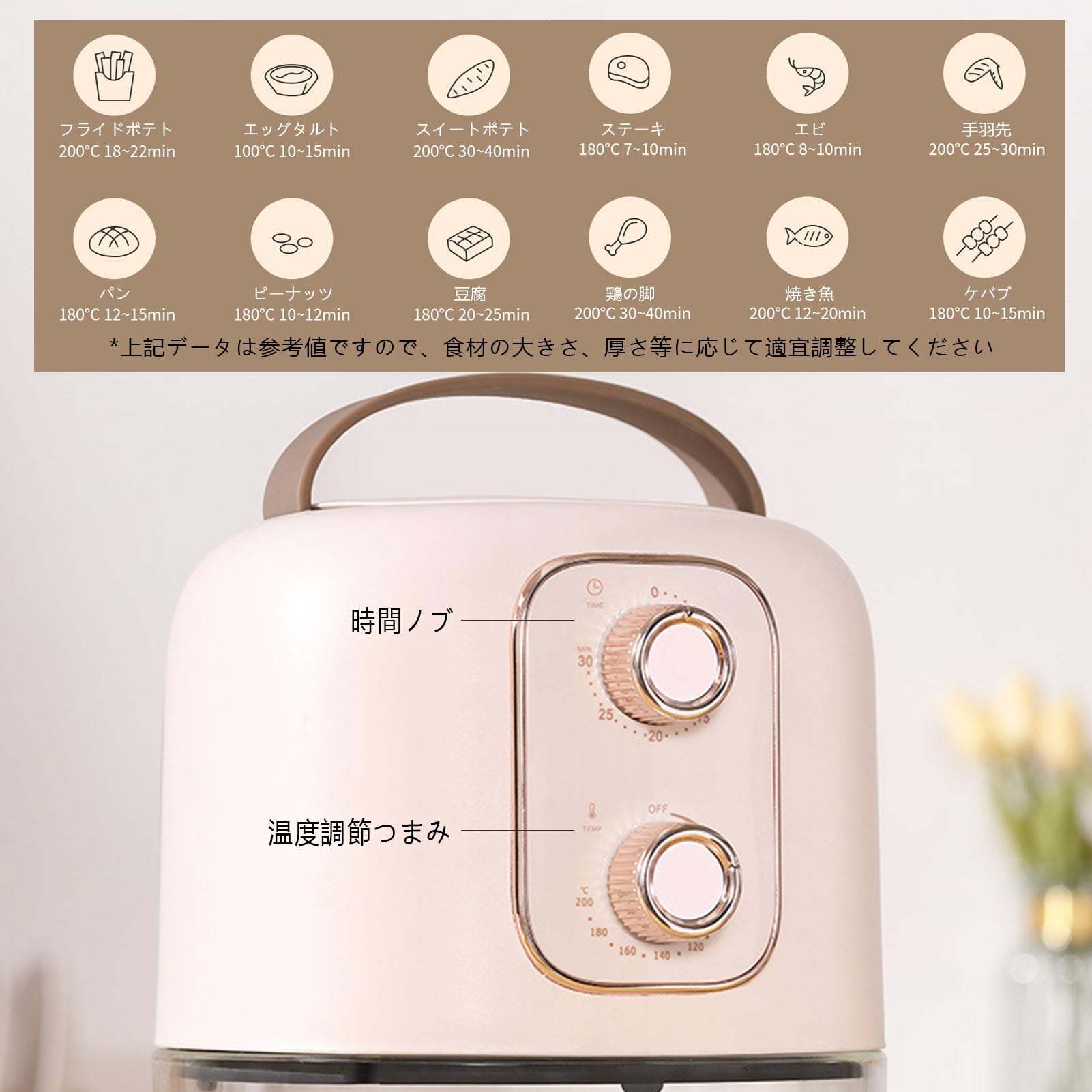 Amazon.co.jp: ノンフライヤー 透明窓 硼珪酸ガラス 2.5L容量 680W