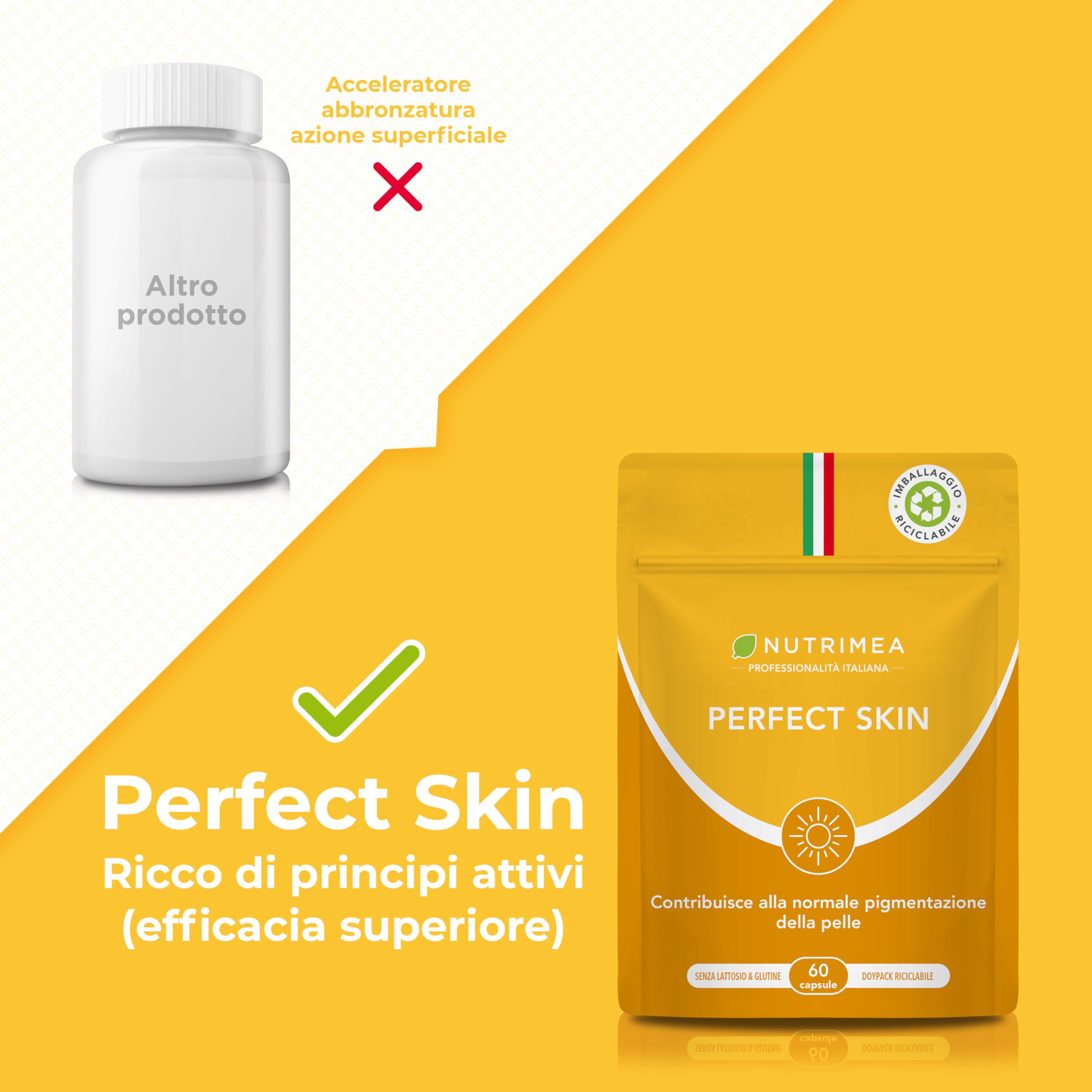 Pack Abbronzatura & Bellezza | Biotina + Perfect Skin | Pelle, Capelli e Unghie | Nutrimea