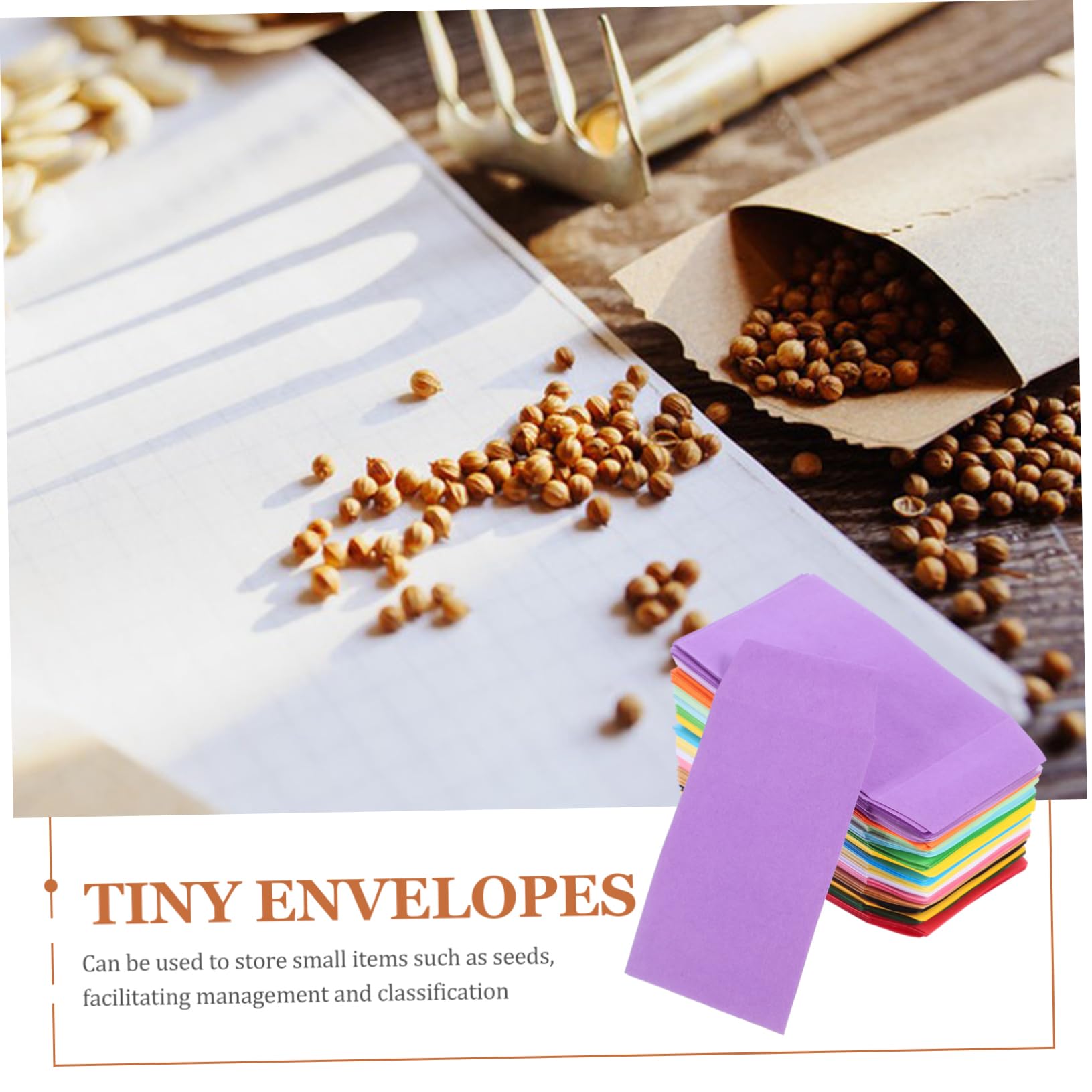 Alipis 5 Set Busta Di Semi Colorato Minuscolo Carta Da Imballo Per Il Trasloco Materiale Scolastico Borsa Buste Di Carta Buste Per Little Envelopes Carta Kraft 160 Pezzi * 5