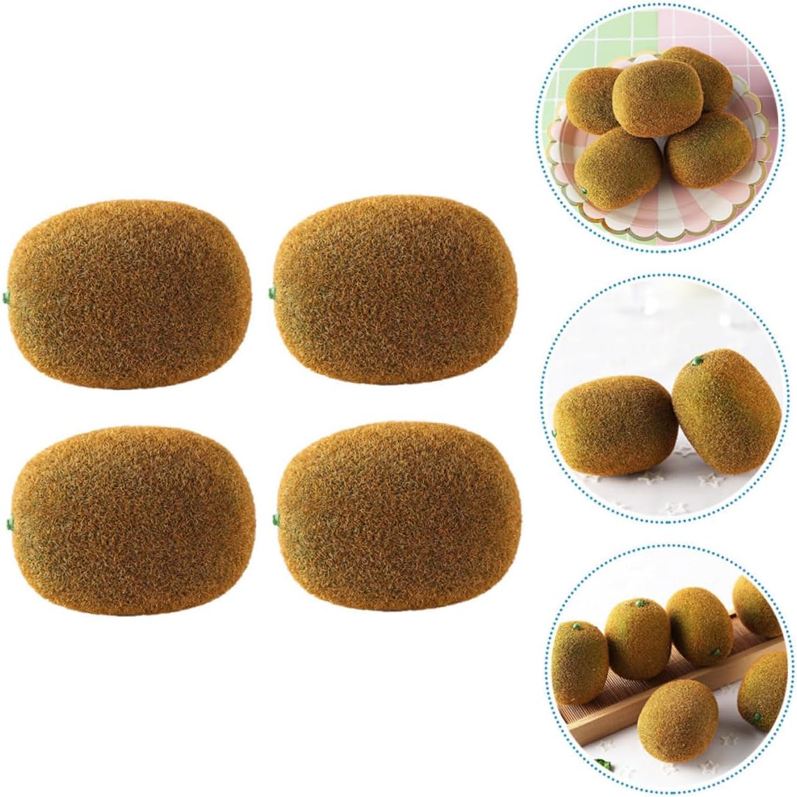 PRETYZOOM 4sets Artificial Kiwifruit Decor Lifelike Fake Fruits for Photography Teaching Market Displays and Preschool Education Foam Models with Realistic Appearance 4pcs*4