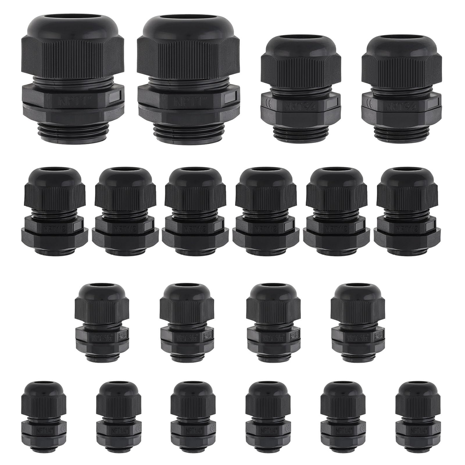 RTNLIT Cable Gland - Waterproof NPT Strain Relief -13