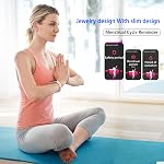 FITVII Slim Fitness Tracker avec l'oxygène du sang, la pression artérielle, 24h/24 et 7j/7 la fréquence cardiaque et le suivi du sommeil, IP68 Trackers d'activité imperméables et montres intelligentes avec Step Tracker, Pedomètre pour les femmes Enfants