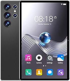 PUSOKEI 10.1in 4G LTE Tablet for Android 11, 8GB RAM 128GB ROM, 5G WiFi Tablet PC with Dual SIM Dual Standby, Dual Camera, Multi Network Standard (Black)