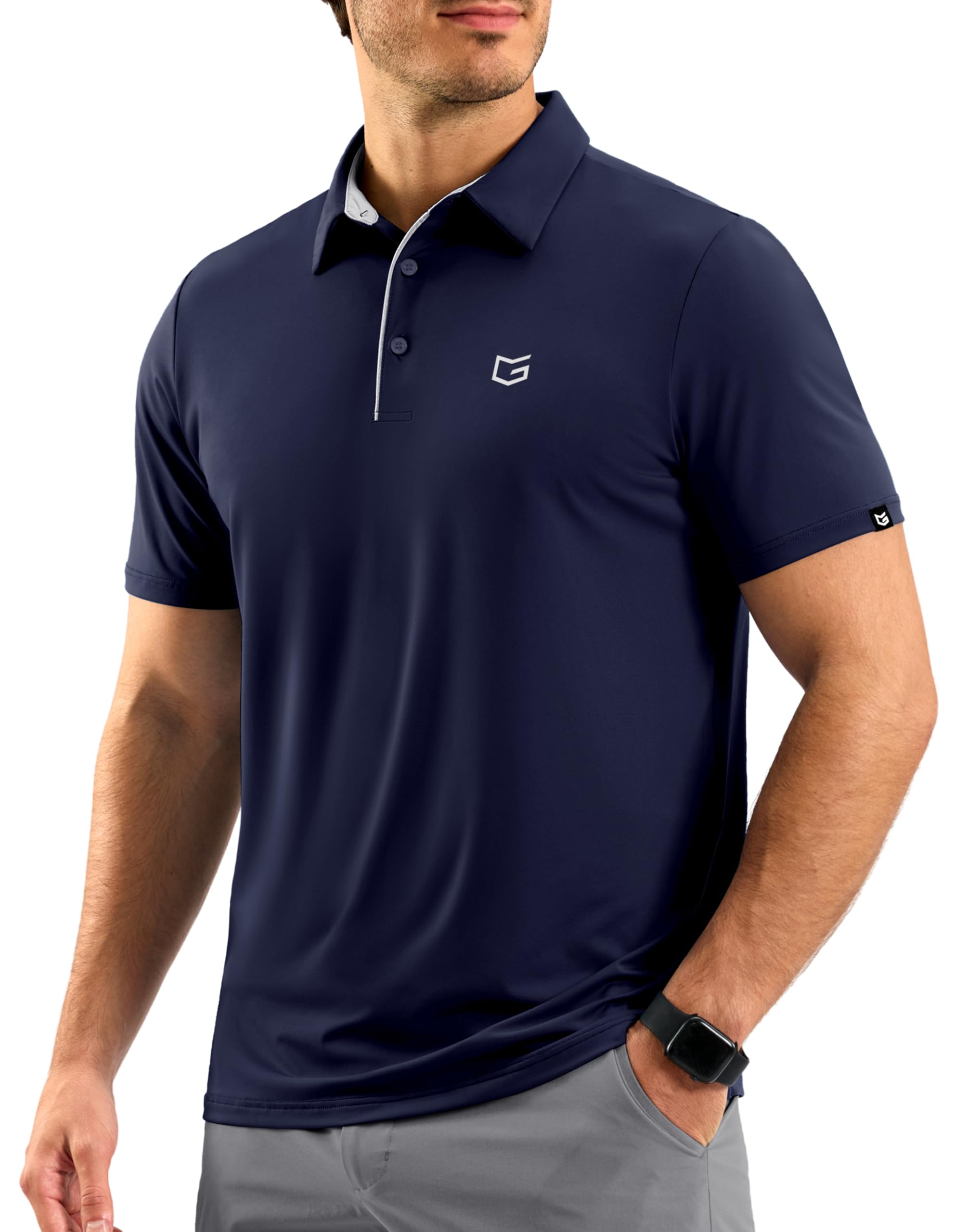 G Gradual Mens Golf Shirt Dry Fit Short Sleeve Polos Moisture Wicking Performance Polo Shirts for Men Athletic Tennis Casual — view 17