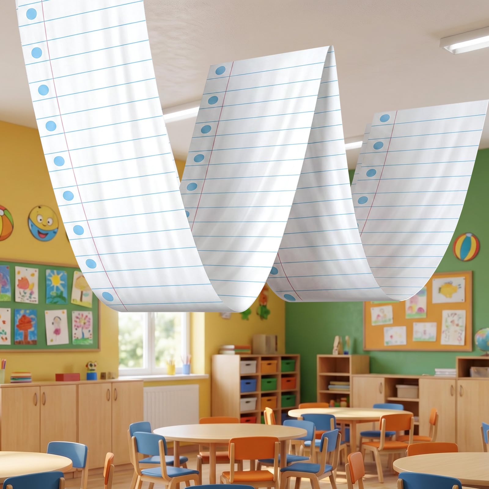 Photo 1 of Clothmile Back to School Notebook Ceiling Decor Banner