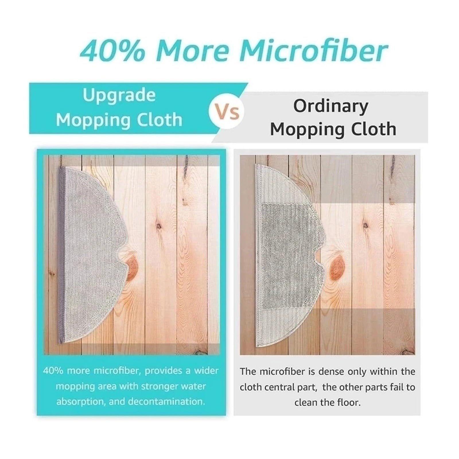 Chiffons De Nettoyage À Couverture Complète, Compatibles Avec Aspirateur Roborock,S5 S50 S51 S55 S6 S6 MAXV S5 MAX(10pcs)