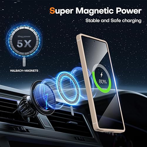 Vista 59 de Funda TOCOL [Paquete de 1+2] diseñada para Samsung Galaxy S22 Ultra, con 2 protectores de lente de cámara, parte trasera dura mate translúcida