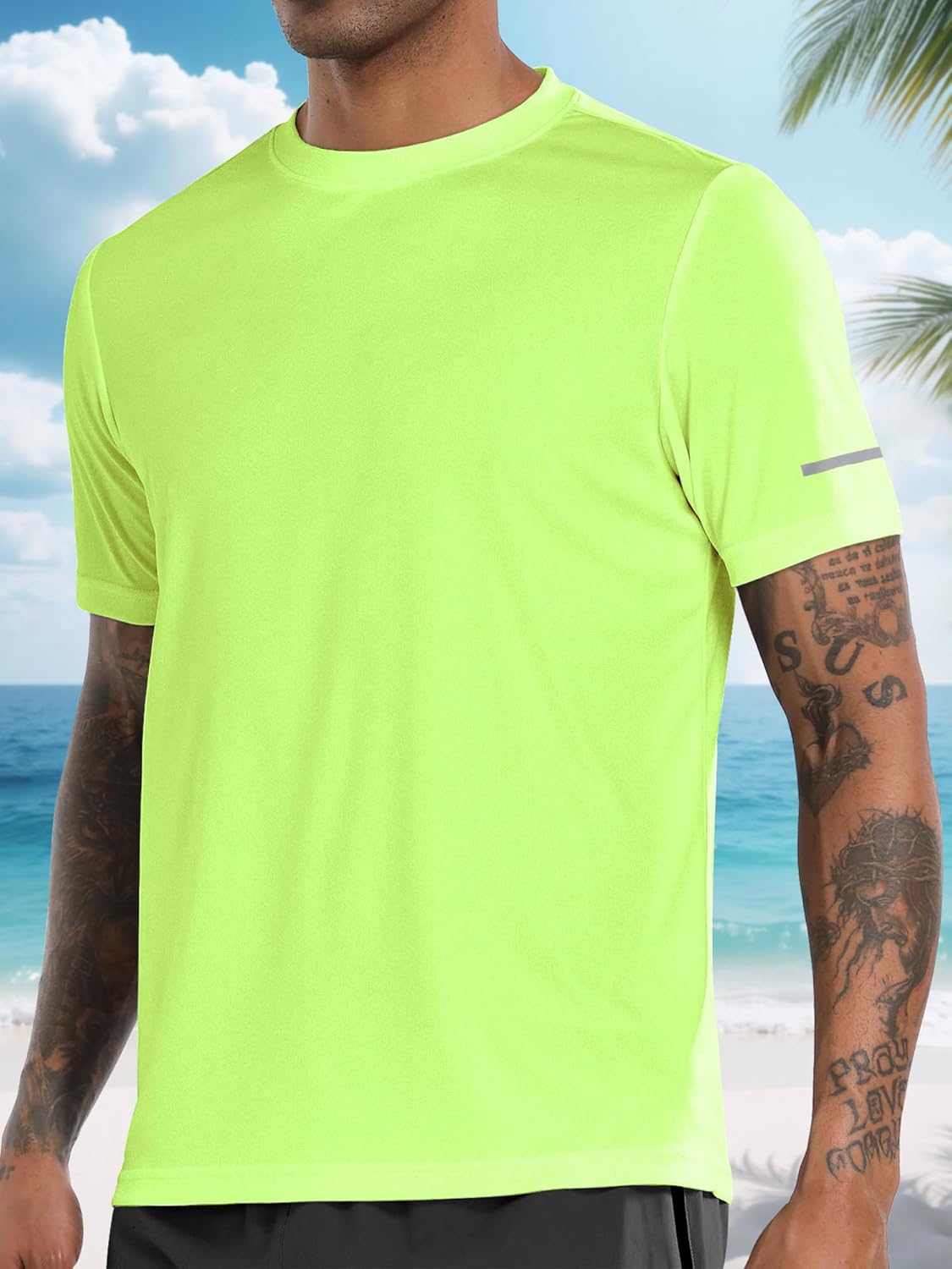 1 or 3 Pack Men's Rash Guard UPF 50+ Sun Protection Short Sleeve T-Shirts Lightweight Quick Dry SPF UV Swim Tees