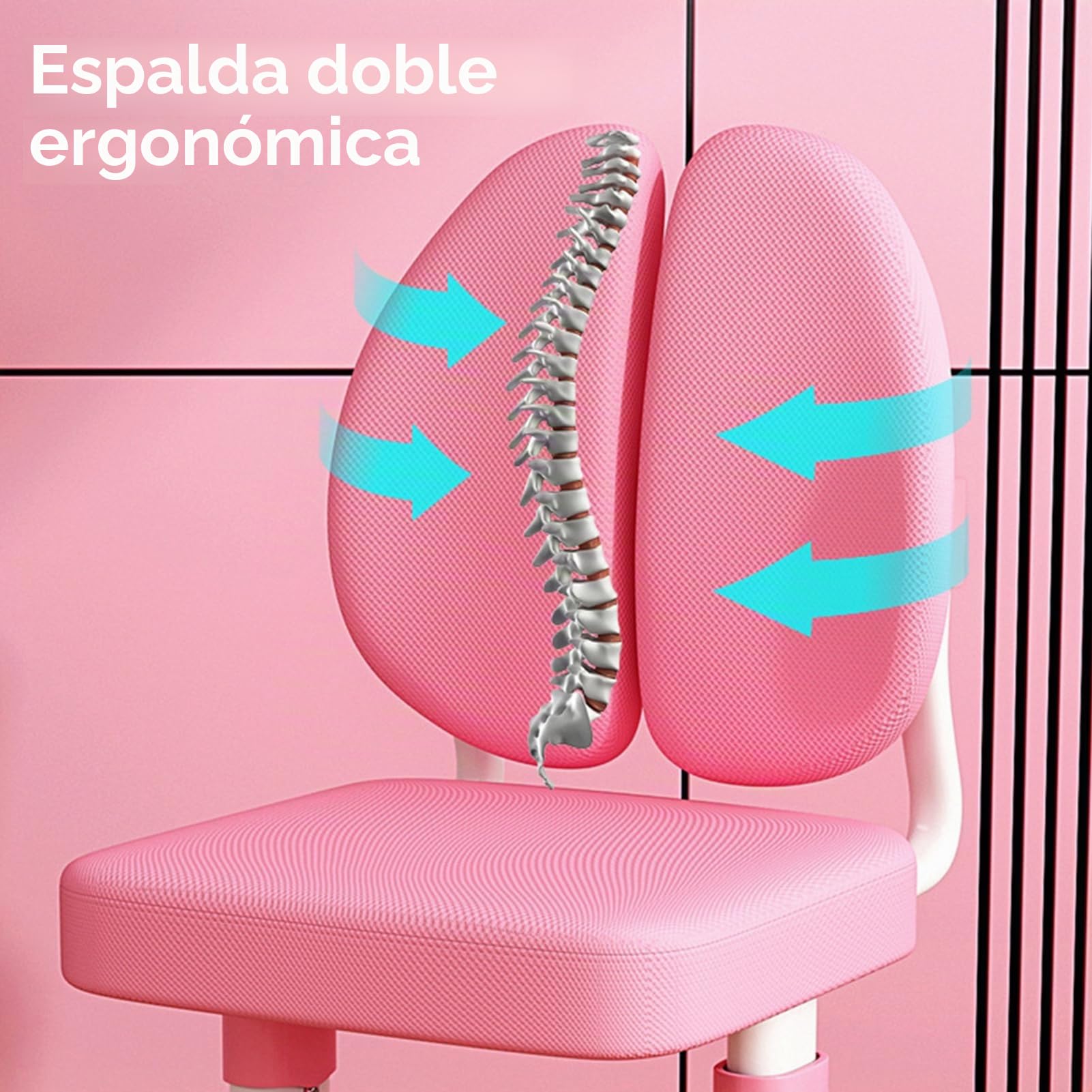 Juego de sillas de escritorio de estudio para niños, juego de escritorio y sillas ajustables para niños, sillas de mesa de estudio escolar, escritorio de aprendizaje escolar en casa con