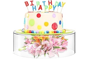 Jucoan Clear Acrylic Tall Cylinder Display Riser