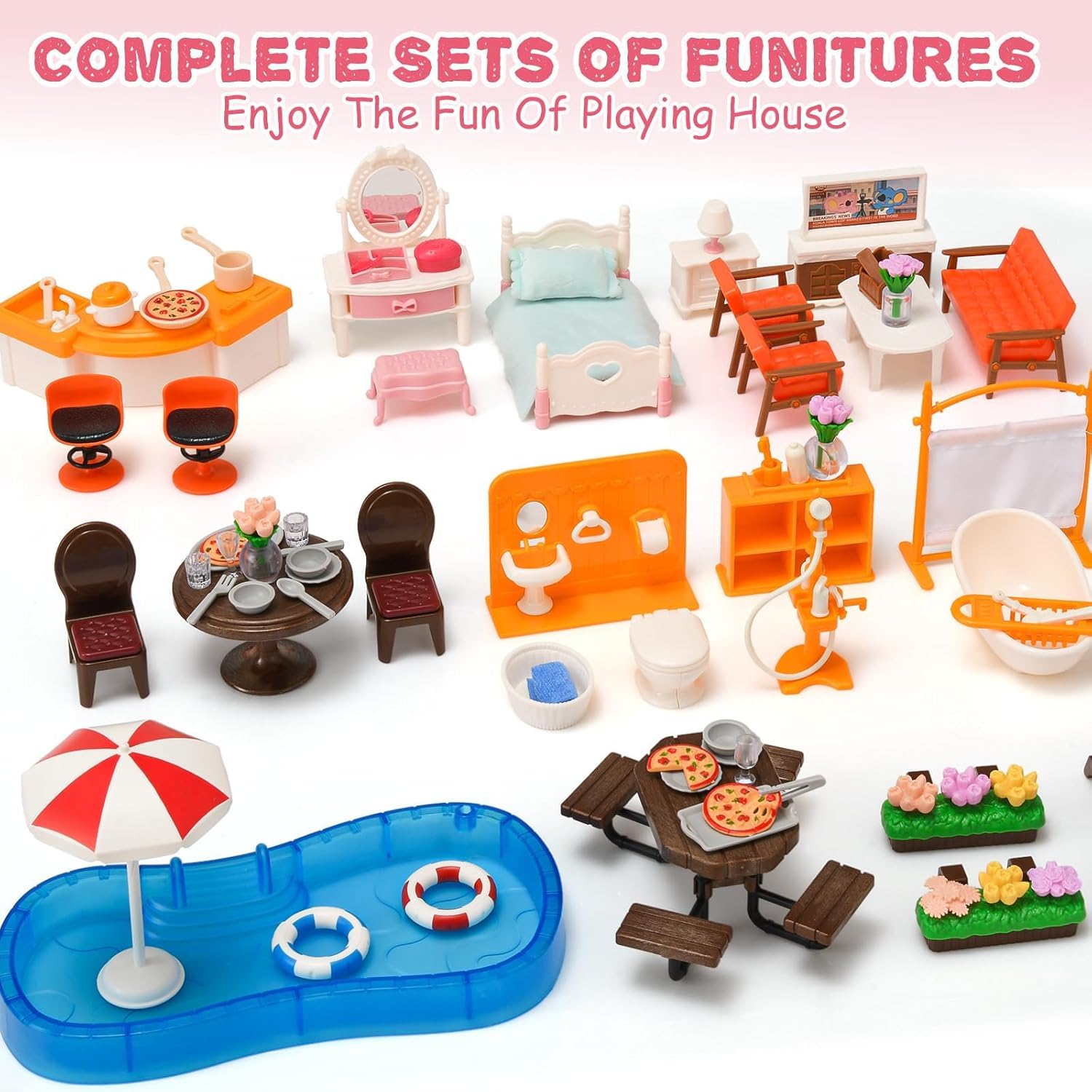 Toddler Slide Doll House For Girls Toddler Toys With Doll Toy