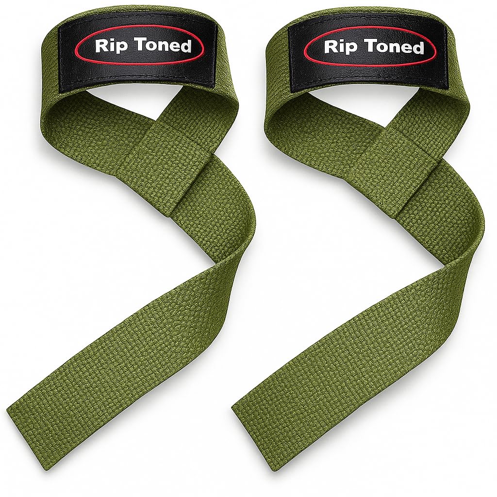 Rip Toned Performance Wrist Straps For Weightlifting - 23" Weight Lifting Straps for Men, Women (Padded) - Cotton Gym Wrist Wraps for Deadlift, Strength Training, Powerlifting, Bodybuilding