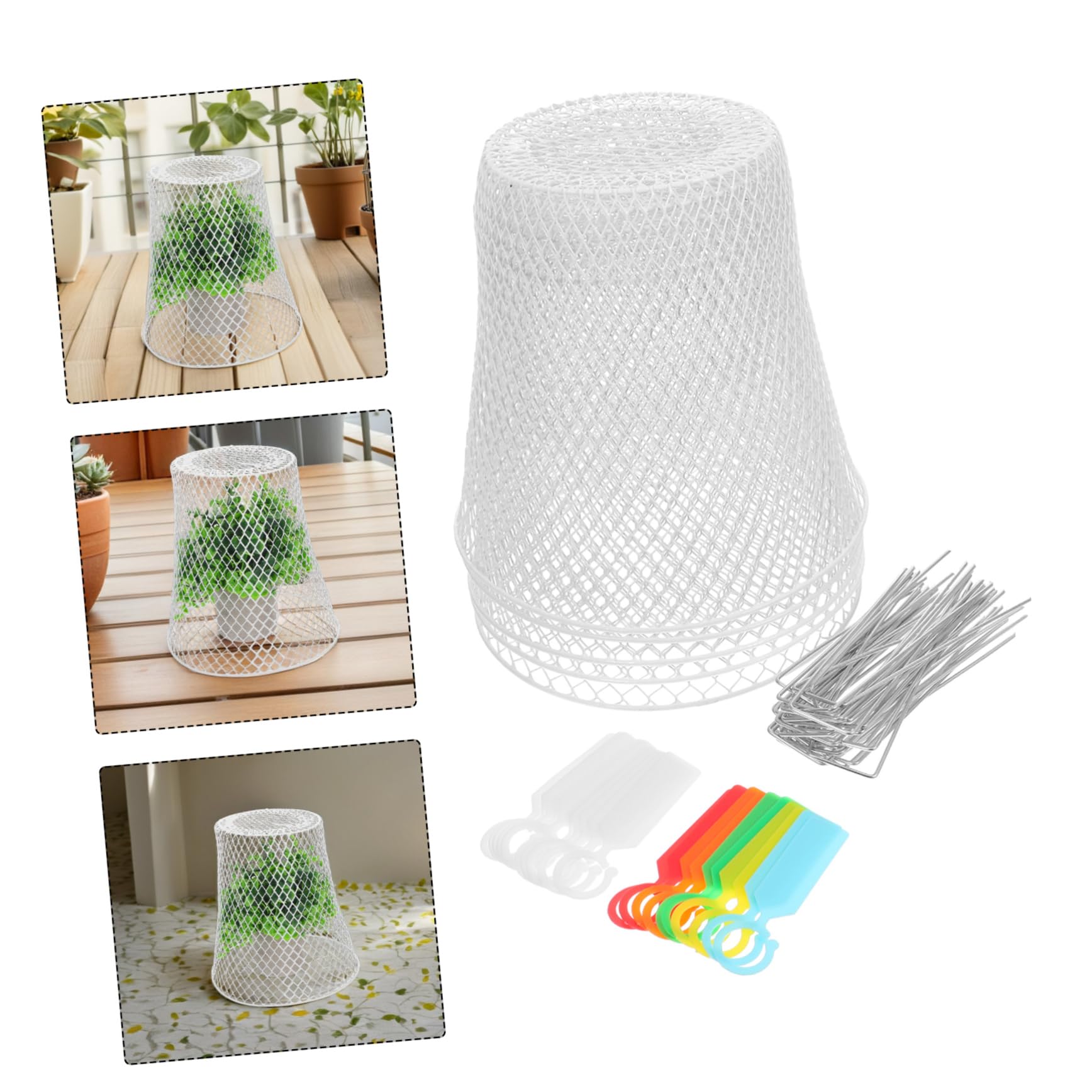TOYANDONA Cloches Métalliques pour Plantes Et Semis Protections Robustes Animaux pour Jardins Et Filet De Jardin pour Croissance Saine
