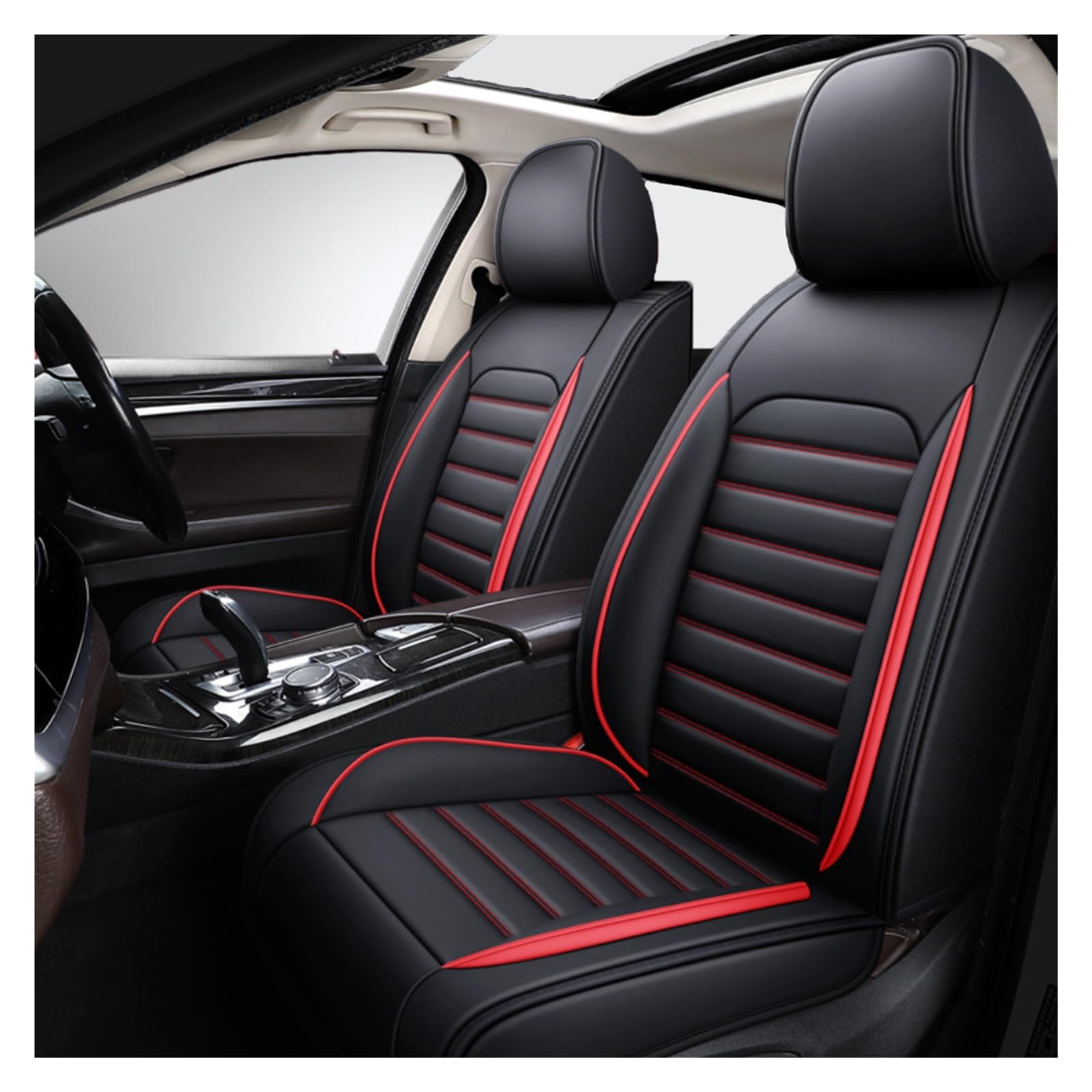 Vordersitze Set Auto Sitzbezüge Für FIAT Panda Climbing/Panda Trekking, AutositzbezüGe Set Leder, 2-Sitze SitzbezüGe Auto Vordersitze Zubehör
