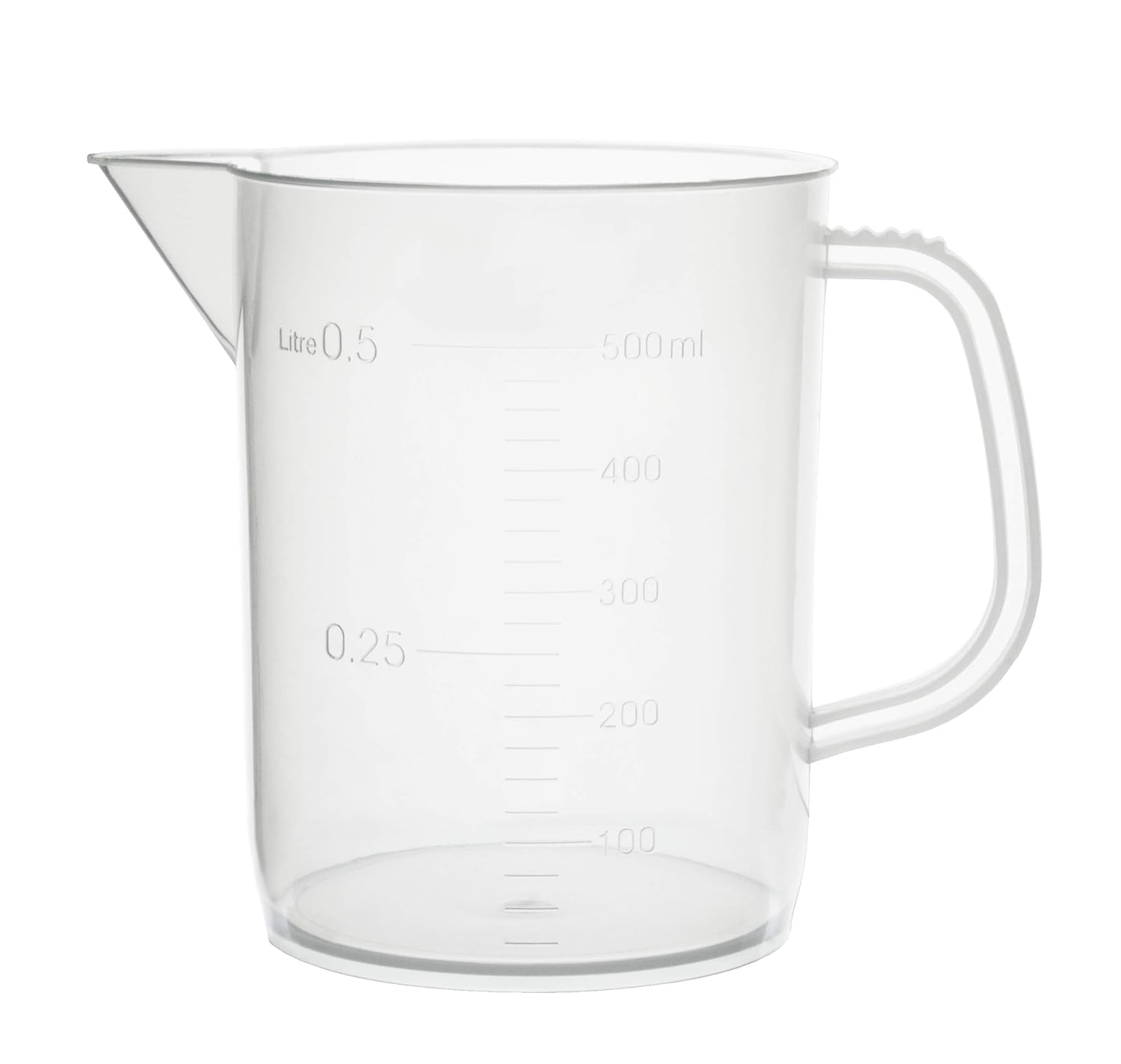 Eisco Labs 500ml Polypropylene Beaker With Spout Popularity 25m Handle And