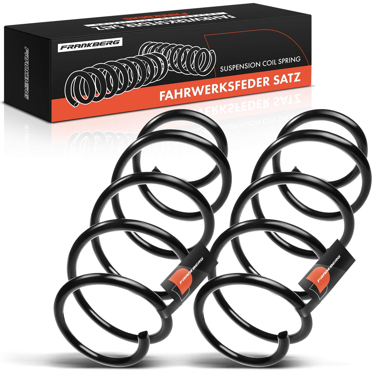 2x Federn Vorderachse Für Skoda Fabia I & II - Fahrwerksfedern 368mm Höhe