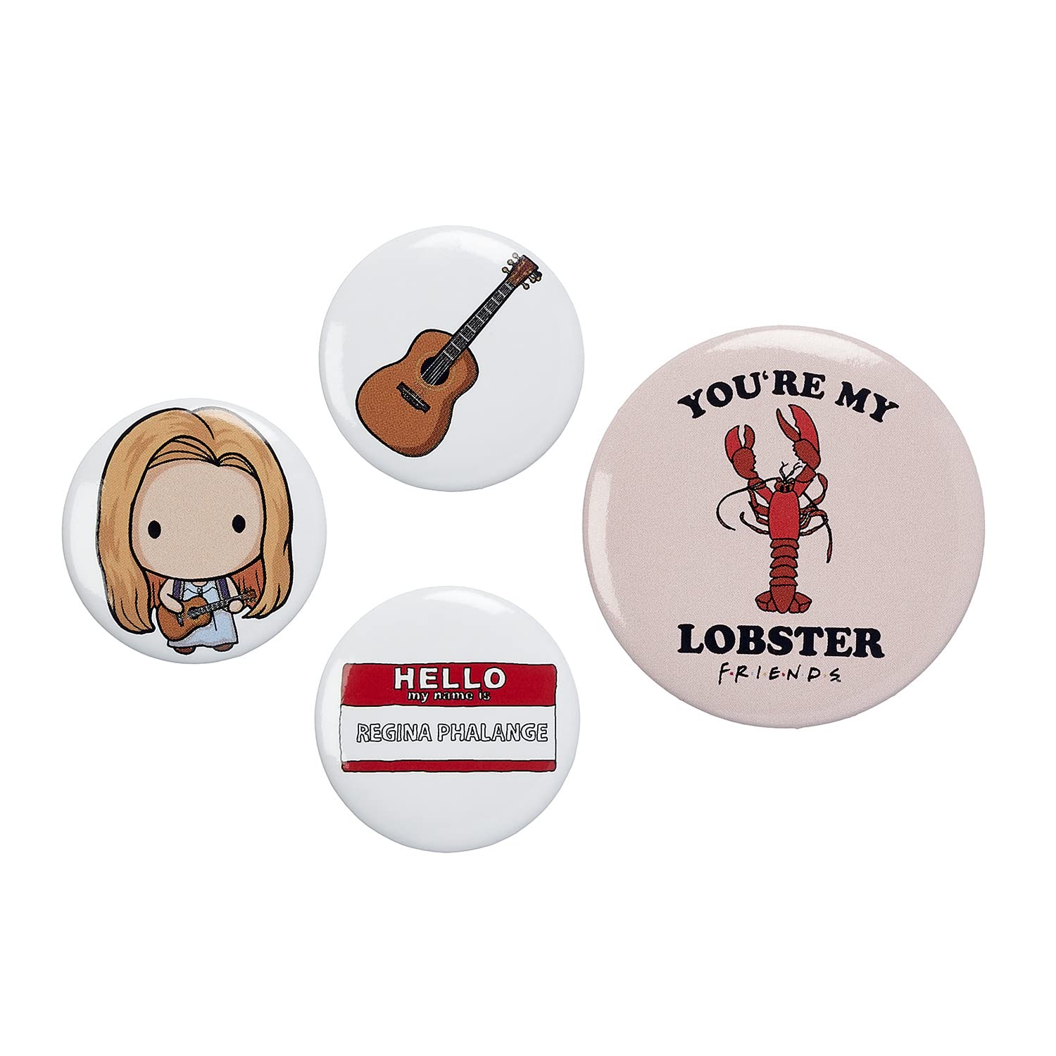 Friends Unisex Multicoloured Tv Show Phoebe Button Badge