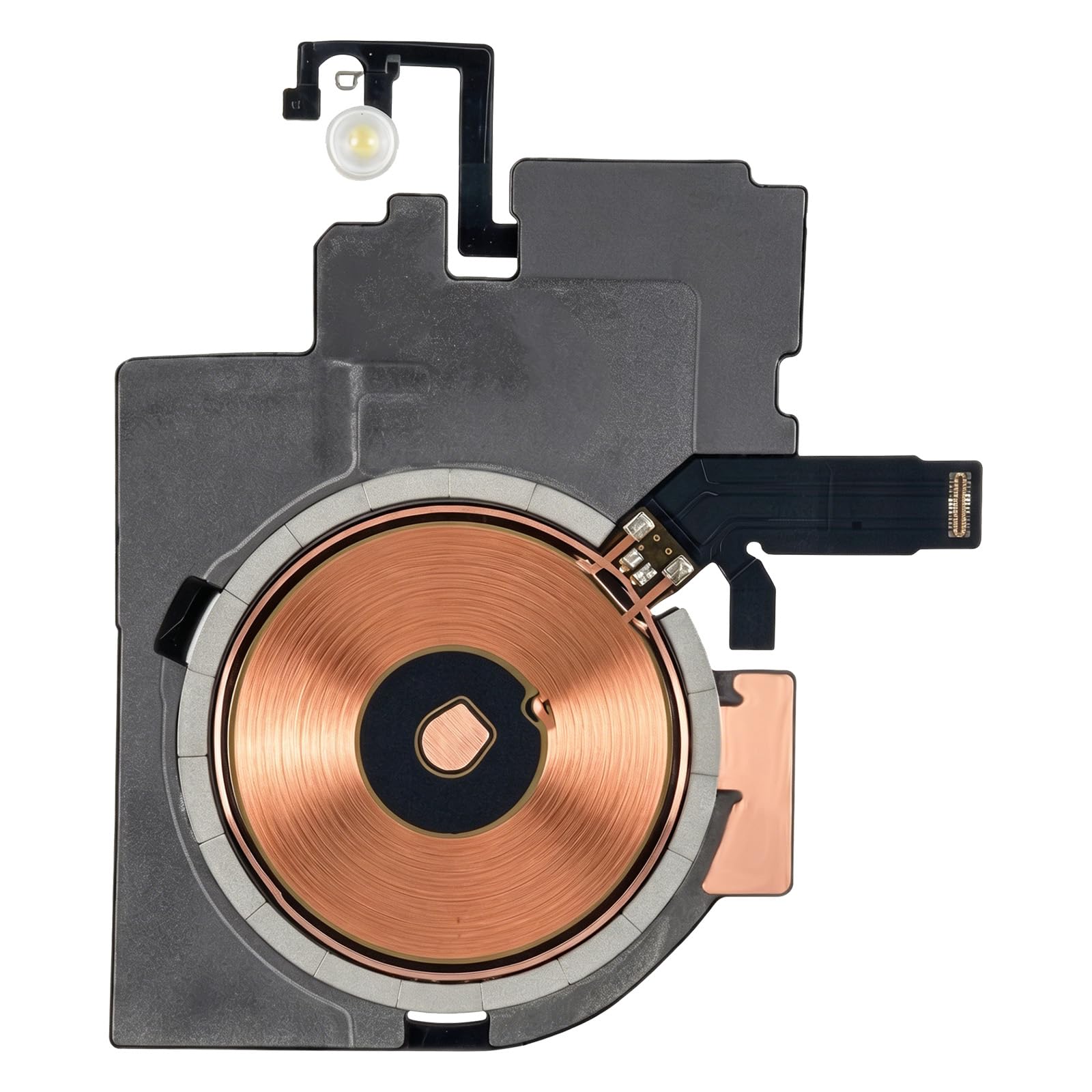Risidamoy NFC Chip Wireless Charging Flash Light Replacement for iPhone 16 Plus Wireless Charging Panel Coil Sticker Flex Cable Replace Flashlight Part Fix Repair for iPhone16Plus A3291 A3290 A3082
