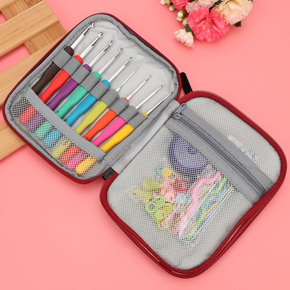 Mini Kit de Costura portátil, Suministros con Accesorios, Aguja de Tejer Hecha a Mano para viajeros Adultos Principiantes