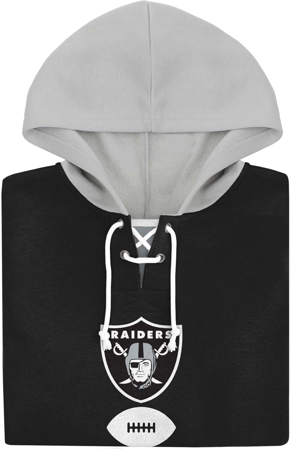 FOCO Women's Standard Striped Sleeve Cropped Hoodie, Team - Image 5