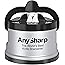 AnySharp Knife Sharpener with PowerGrip, Silver