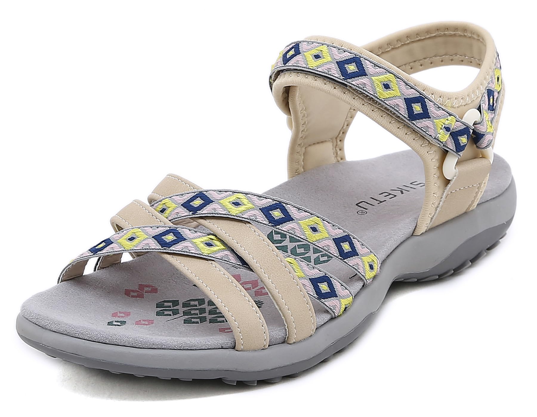 Meik Mangni Sandalias Deportivas Mujer Sandalias de Punta Descubierta Verano Sandalia de Trekking