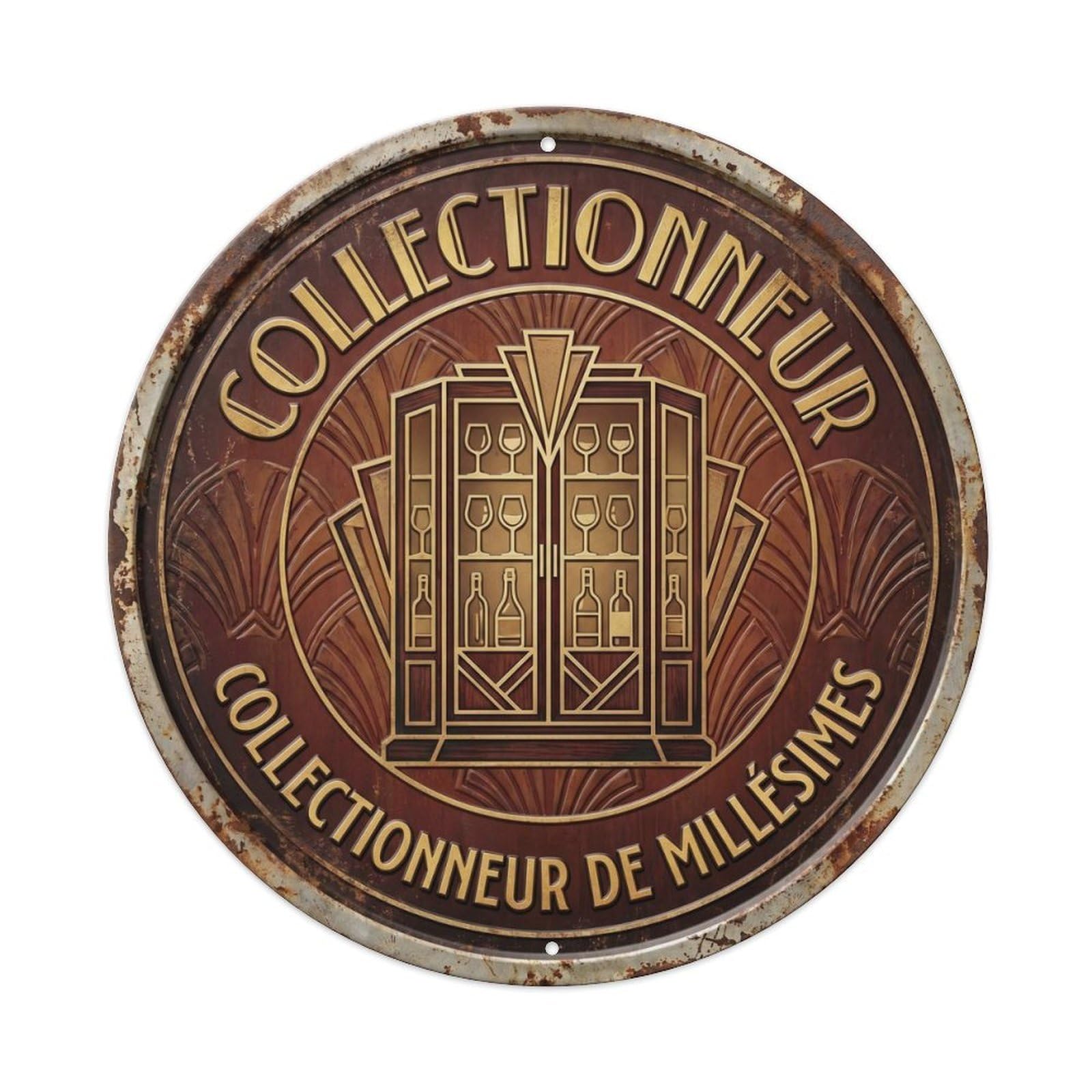 Collector Humorous Mancave Collector Vintage Metal Tin Sign Plaque Wall Decor for Cafe, Club Bar, Office, Garden Metal Poster 8x8Inch