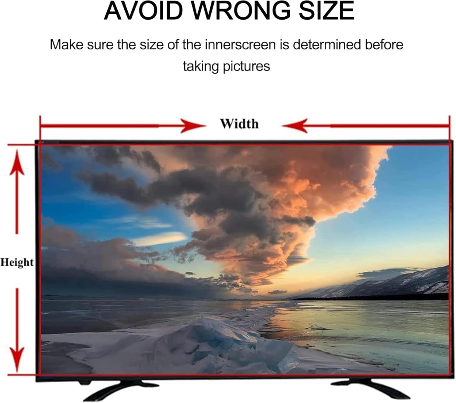 Radiation Protection LCD TV Screen Protector, 4H Matte Anti Glare Protective Film Anti-Reflection Rate Up to 90% for LCD Led 4K OLED & QLED HDTV / 40 in 886 X 498mm / Blue