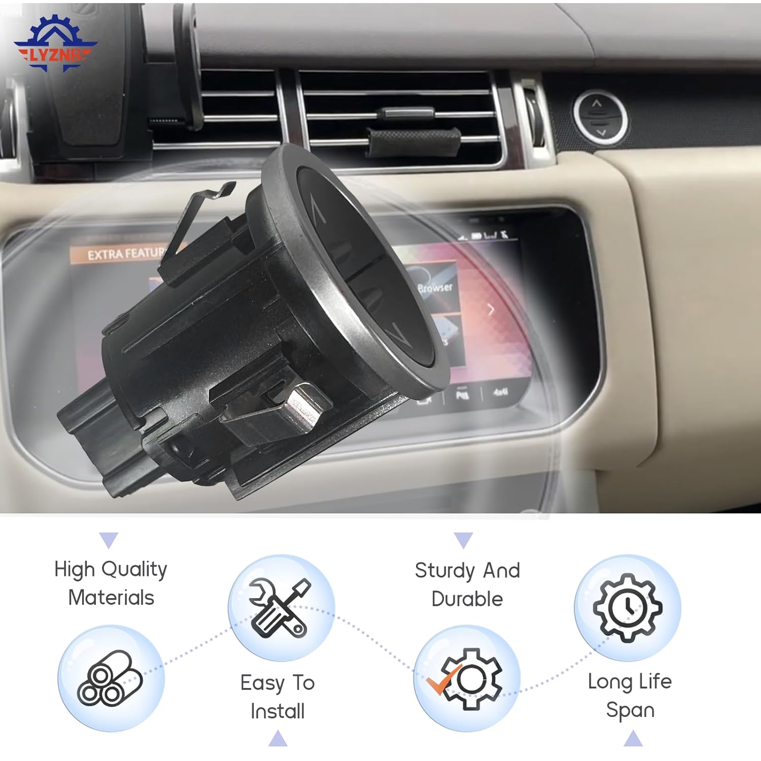 Glove Box Control Switch Fit for Range Rover 2013-2022 Sport 2014-2022 Replacement for LR071936 Selecting A Glove Box Switch