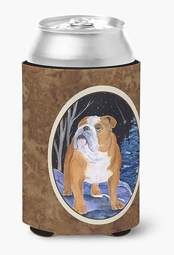 Caroline's Treasures SS8405CC Starry Night English Bulldog - Abrazador de latas o botellas, multicolor Caroline's Treasures SS8405CC Starry Night English Bulldog - Abrazador de latas o botellas, multicolor