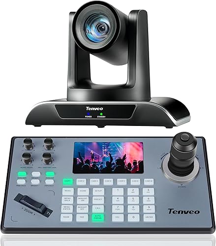 Miniatura 11 de Tenveo Kits de cámara y controlador PTZ - Cámara PTZ NDI de seguimiento automático 30X (2 piezas) con SDI/HDMI/USB3.0/LAN (PoE) y controlador PTZ