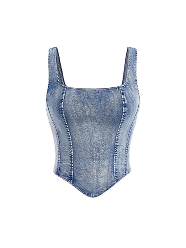 Denim Corset top