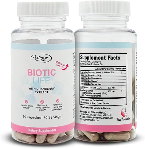 Vagy Rejuvenation BioticLife Probiótico para mujeres – Probióticos para la salud vaginal, digestiva y urinaria – Suplemento con prebióticos y