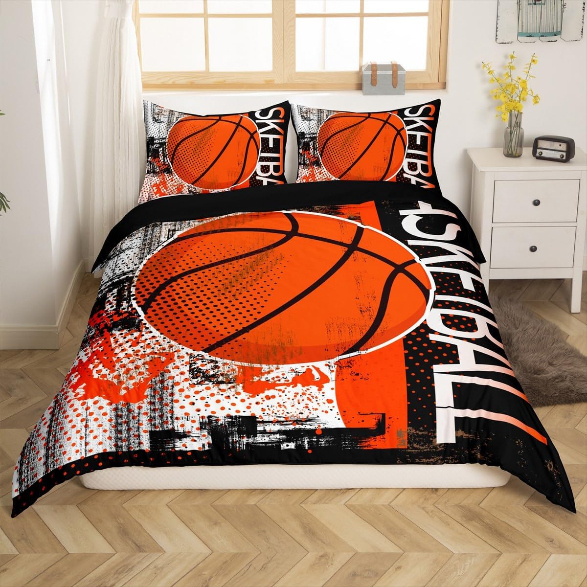 jejeloiu Baseball Bedding Set Softball Patchwork Duvet Cover Set for Kids Boys Girls Sports Game Comforter Cover Baseball Player Gift Quilt Cover Bedroom Collection 2Pcs Toddler Size,No Comforter