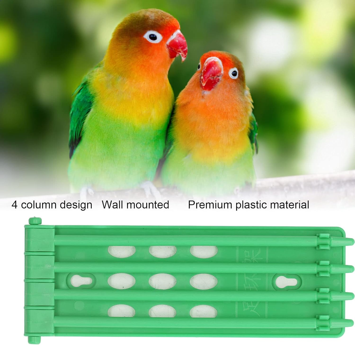 Atyhao 4Pcs Bird Leg Rings Stand, Plastic Pigeons Foot Rings Holder Bird Training Frame Pigeons Supplier Homing Pigeons Accessory(Green)