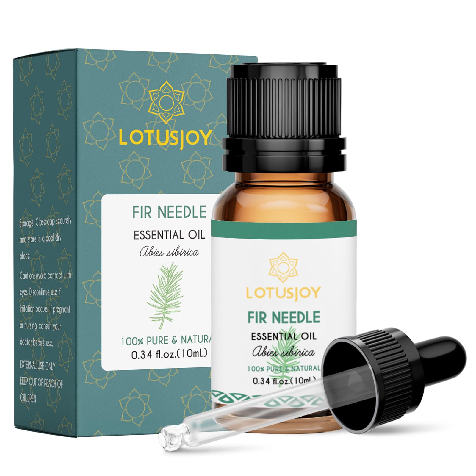 Fir Needle Essential Oil, for Diffuser, Skin, Massage, 0.34 Oz