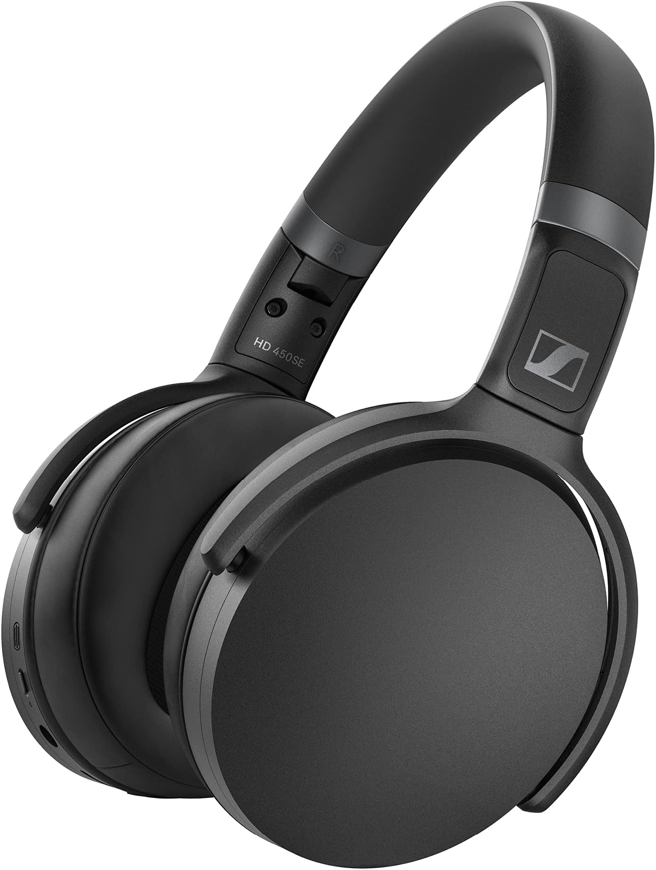Sennheiser HD 450SE Wireless Headphones with Voice Assistant Integration, Bluetooth 5.0 and Active Noise Cancelling [Amazon Exclusive], Black