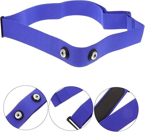 Miniatura 7 de KICHOUSE Cinturón deportivo para monitor de banda de pecho, elástico, transpirable, ligero, fácil de usar, azul