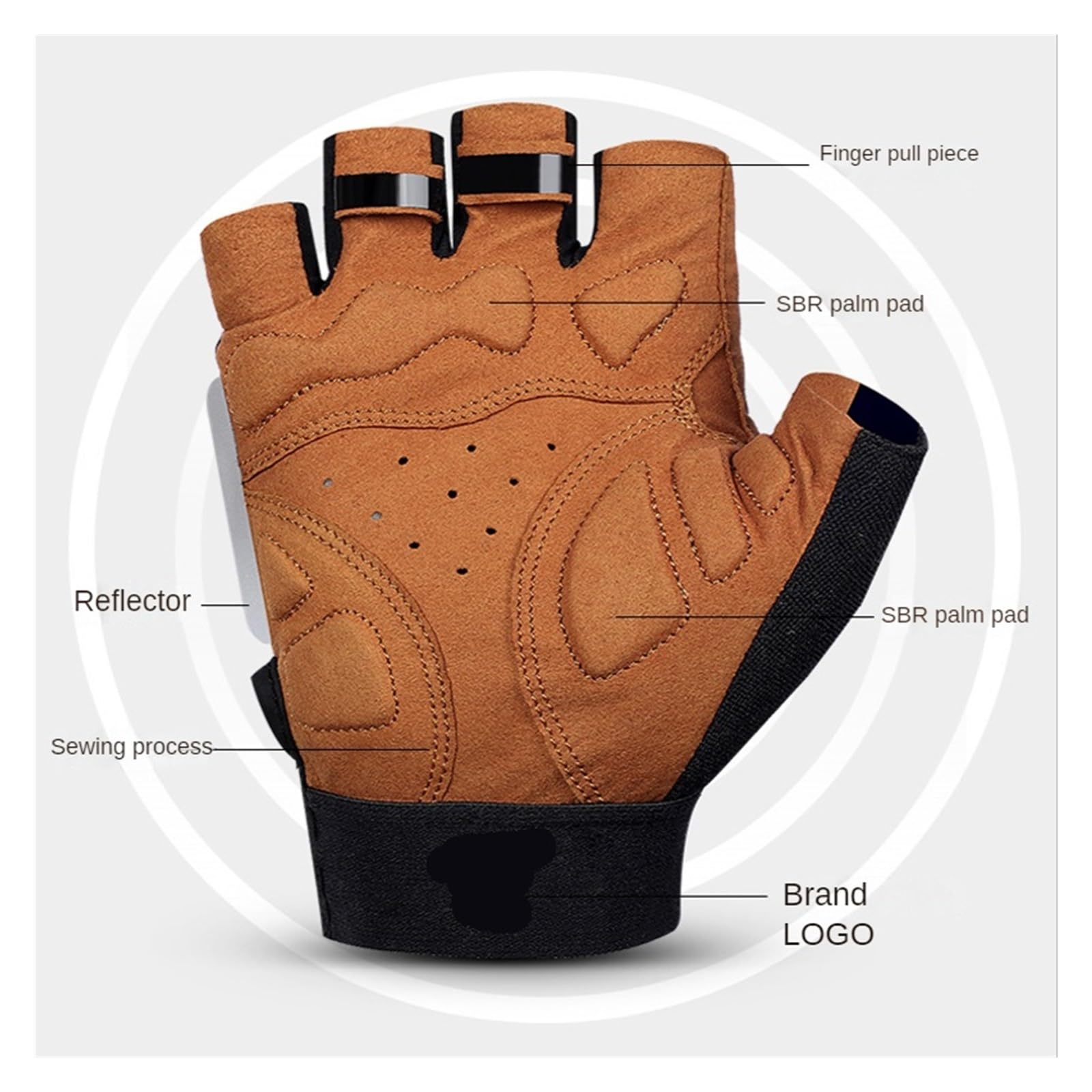 Guanti Palestra Guanti da ciclismo traspiranti con mezze dita bici donna for uomo bicicletta for moto sportivi palestra for corsa fitness Per lo sport