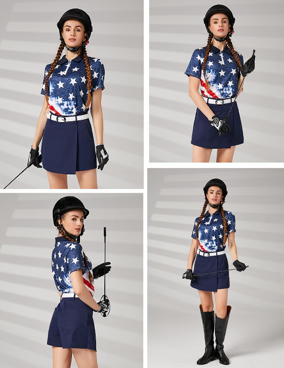 Soneven Women's Short Sleeve Golf Shirt Moisture Wicking Athletic Golf Polo Shirts Tennis Shirts Dry Fit - Image 5