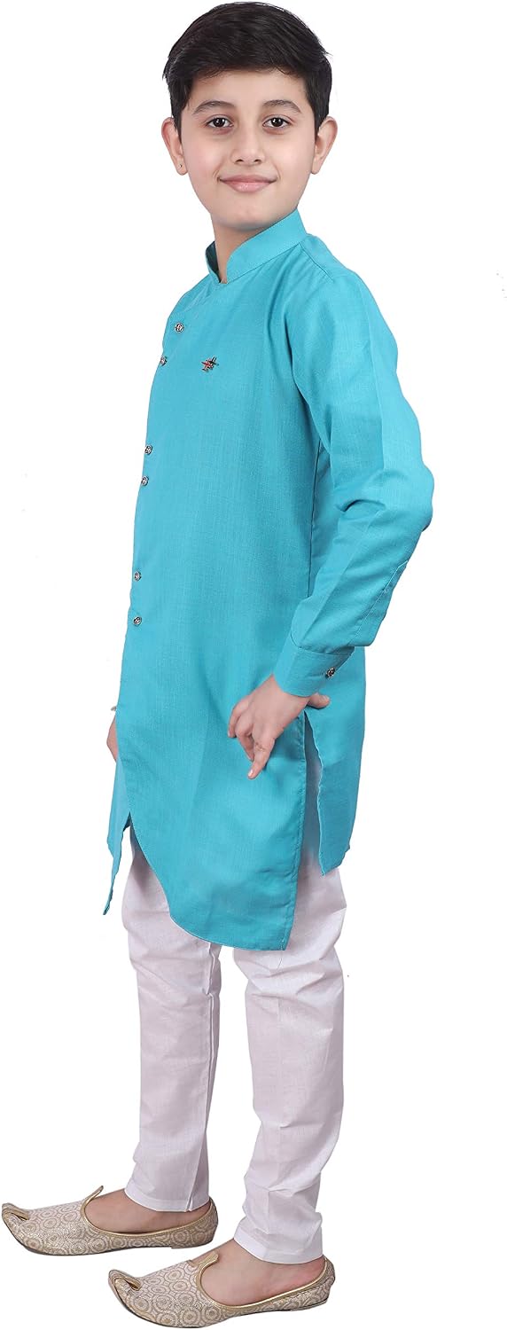 Pro-Ethic Style Developer Indian Cotton Kurta Set For Boys | Traditional Kids Ethnic Wear | Pack of 1