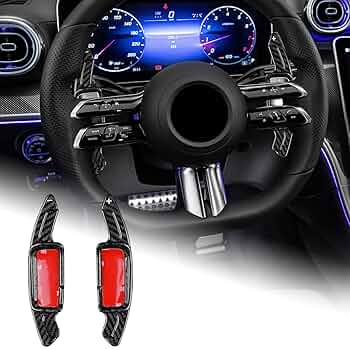 メルセデスベンツAMG パドルシフト エクステンション カーボン製 楽天市場】メルセデス ベンツ Eクラス パドルシフトカバー E/GLK