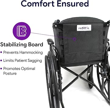 ProHeal Adjustable Tension Back Cushion - Kyphosis and Lower Back Pain Relief - Adjustable Lumbar Pillow - Promotes Spine Alignment and Posture - 16 - 21 x 16