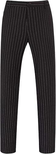 MOGU Mens Slim Fit Dress Pants for Business Wedding Party US Size 36 Black