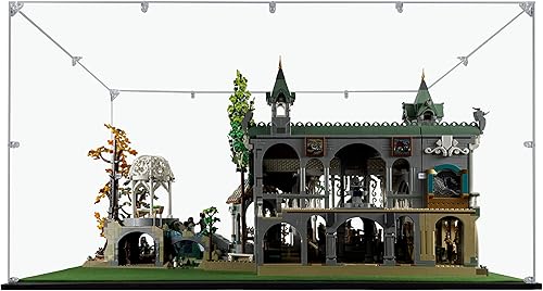 Miniatura 2 de SONGLECTION Vitrina acrílica compatible con Lego Rivendell #10316, vitrina a prueba de polvo (solo funda) (juegos de Lego no incluidos)